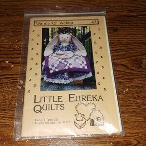 Little Eureka Quilts Wanda Q Wabbit Craft Patterns 12" / 24" Quilting Covers